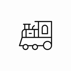 train engine locomotive icon sign vector