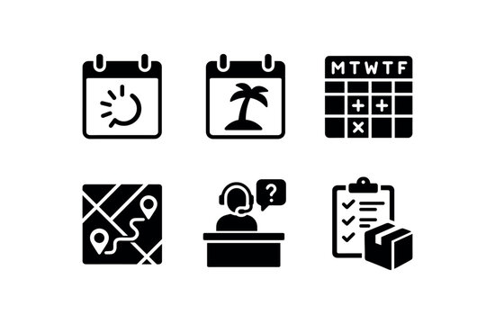 solid icon isolated busy season loading schedule busy season holiday schedule busy season roster busy season traffic map busy season service desk busy season supply schedule