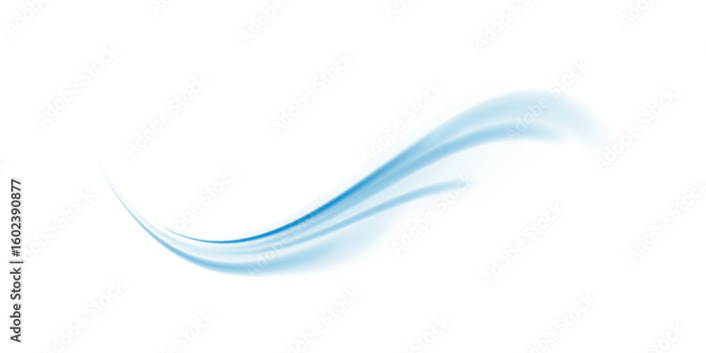 Aufkleber blue stripes in the form of drill, turns and swirl. undulate wave swirl swoosh, dynamic twisted line