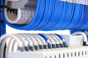 Connecting the electrical module using copper electrical insulated wires. 