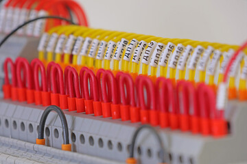 Connecting the electrical module using copper electrical insulated wires. 