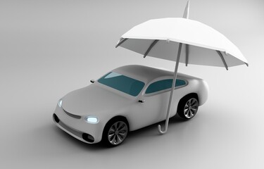 Robotic arm holding AI cube pastel technology 3D concept