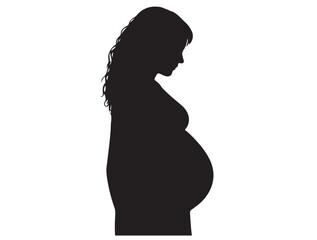  PREGNANT WOMAN SILHOUETTE