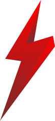 Thunder icon red color