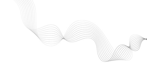 minimalist abstract background featuring wavy gray light lines on a white backdrop creating a smooth and elegant pattern design for modern and creative wavey design.