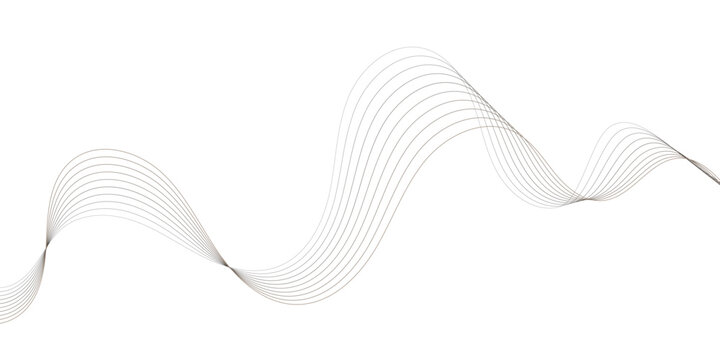 minimalist abstract background featuring wavy gray light lines on a white backdrop creating a smooth and elegant pattern design for modern and creative wavey design.