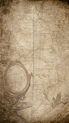 Vintage iPhone wallpaper, HD background with faded architecture illustration and handwriting