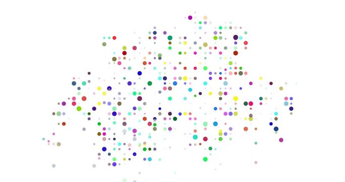Swiss Map Animation with Abstract Dot Flow
