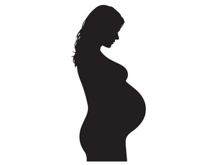  PREGNANT WOMAN SILHOUETTE