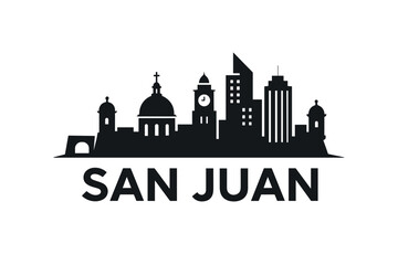 San Juan city skyline with iconic buildings and landmarks