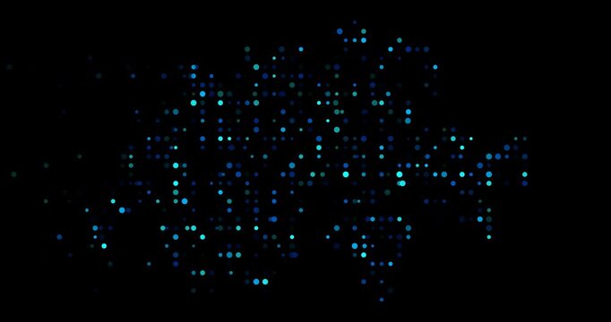 Digital Dot Animation Reveals Swiss Borders