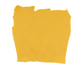 Light brown fabric banner square with torn jagged edges, isolated