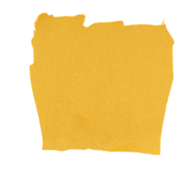 Light brown fabric banner square with torn jagged edges, isolated