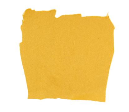 Light brown fabric banner square with torn jagged edges, isolated