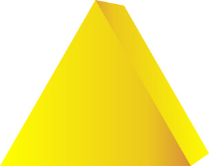Triangle gold color icon