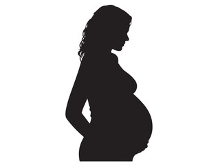  PREGNANT WOMAN SILHOUETTE