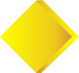 Square gold color icon