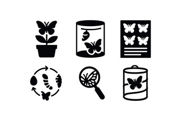 solid icon isolated butterfly garden planter butterfly emernce chamber butterfly species poster butterfly life cycle model butterfly wing magnifier butterfly release ca