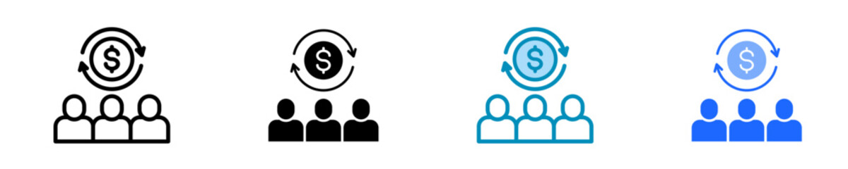 Resource Cost  Icon Set Multiple Style Collection