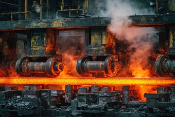 A high-energy image capturing the intense process