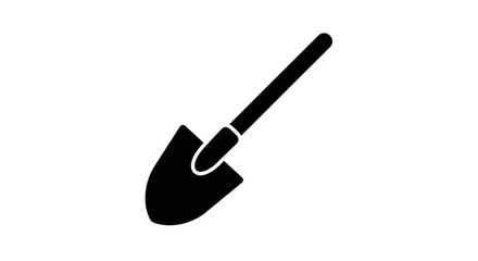vector illustration of a black and white paper clip