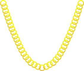 Gold chain round shape jewelry 
