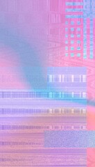 Obraz premium Pink VHS glitch iPhone wallpaper, colorful design