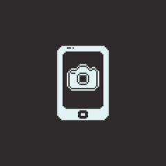 this is phone icon in pixel art with simple color and black background ,this item good for presentations,stickers, icons, t shirt design,game asset,logo and your project