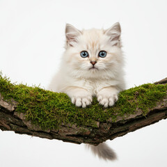 cat on grass