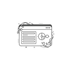 Obraz premium Illustration of a vintage radio with decorative elements 