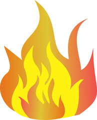 Fire cartoon illustration icon burn 