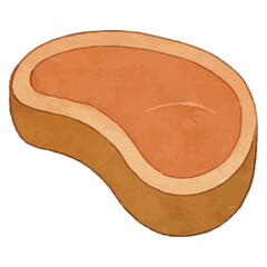 Obraz premium Succulent Pork Ribs for Meat Lover Illustration