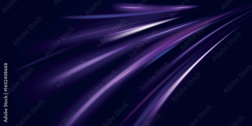 Poster neon rays vector abstract background. futuristic technological style with glowing neon lines and hig