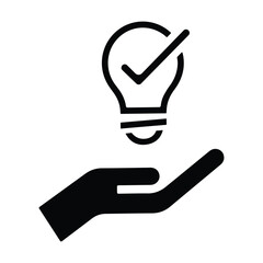 Suggestion Icon – Idea, Advice, Tips Vector Symbol on White Background