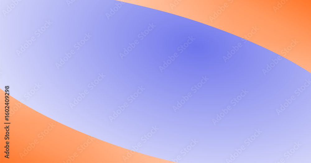 Aufkleber gradient abstract orange and blue background with copy space for text or image