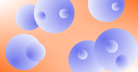 Gradient Abstract background with Gradient blue balls and copy space Vector illustration Wallpaper Design