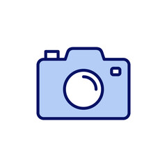Camera icon vector. photo camera sign and symbol. photography icon.