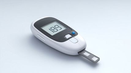 This glucose meter shows a reading of 189 for monitoring diabetes levels effectively.