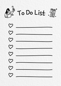 To do list planner template design