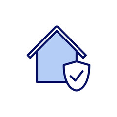 Obraz premium home insurance icon vector. home protection sign and symbol