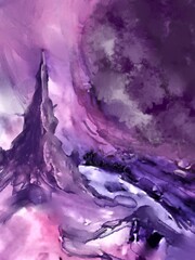 purple liquid splash
Purple mountain
Purple sky