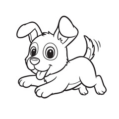 Baby Bunny Line Art