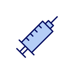 Syringe icon vector. injection sign and symbol.vaccine icon