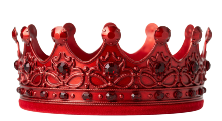 red crown png isolated on transparent background