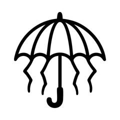 Creepy Halloween umbrella with jagged edges