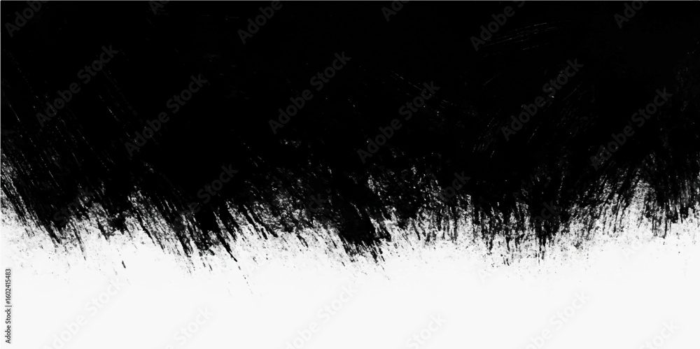 Poster abstract grunge background with black ink splat border texture and a subtle floral silhouette patter