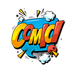 Comic speech bubble illustration art. vector illustration