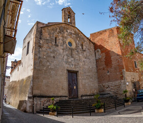 Medieval Architecture and Landmarks in Oristano, Italy