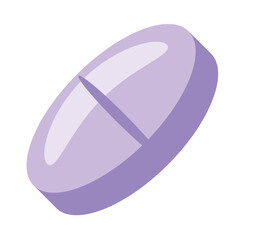 Illustration of Medical Pills Tablet