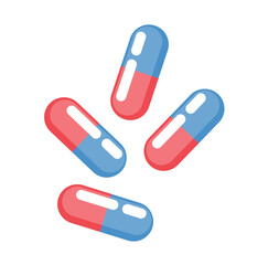 Illustration of Medical Pills Tablet